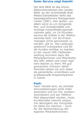 Guter Service zeigt Gesicht- Das Smc Des Blb